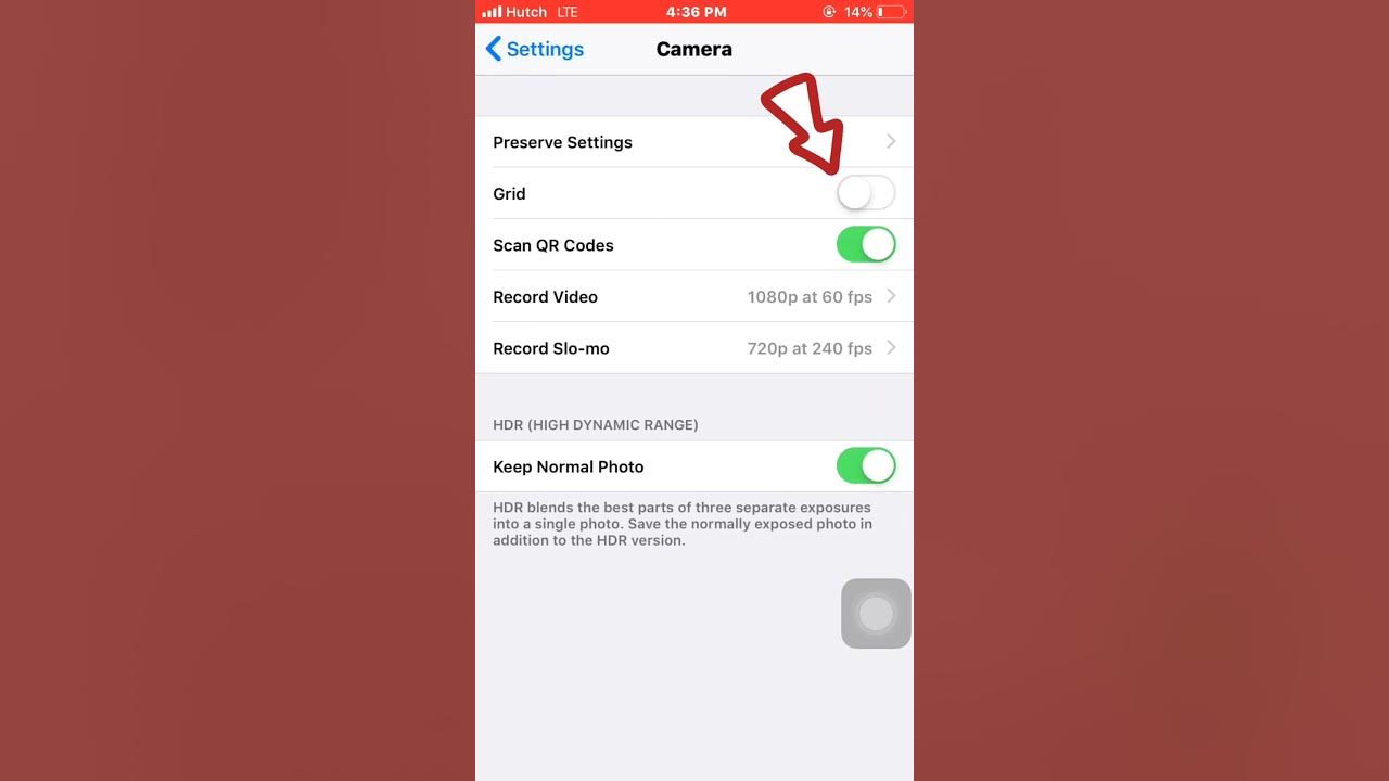 How To Turn on GridLines in Iphone Camera iphone gridlines camera