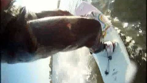 Wakeboard Chick jumps, grab tricks, and slides