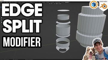How to Use the EDGE SPLIT Modifier in Blender!