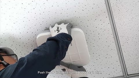 How to Install the Huawei WLAN AP4050DN-E on a Ceiling