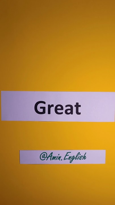 6 Ways To Say Great In English YouTube 6-ways-to-say-great-in-english-youtube