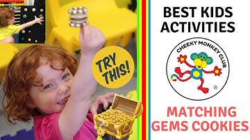 Matching Gem Cookies | Preschoolers Games | Fine Motor Activities | Sorting Colour and Size