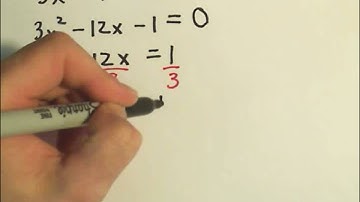Completing the Square to Solve Quadratic Equations: More Examples - 5