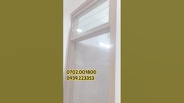 Cửa gỗ mdf melamine có ô fix kính bật #cuagocongnghiep #cửagỗ #cuagomdf