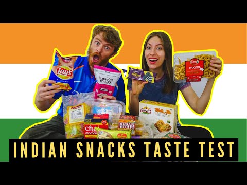 بھارتی نمکین ذائقہ ٹیسٹ | کینیڈا میں 10 مختلف ہندوستانی کھانے کی اشیاء کی کوشش کر رہے ہیں!