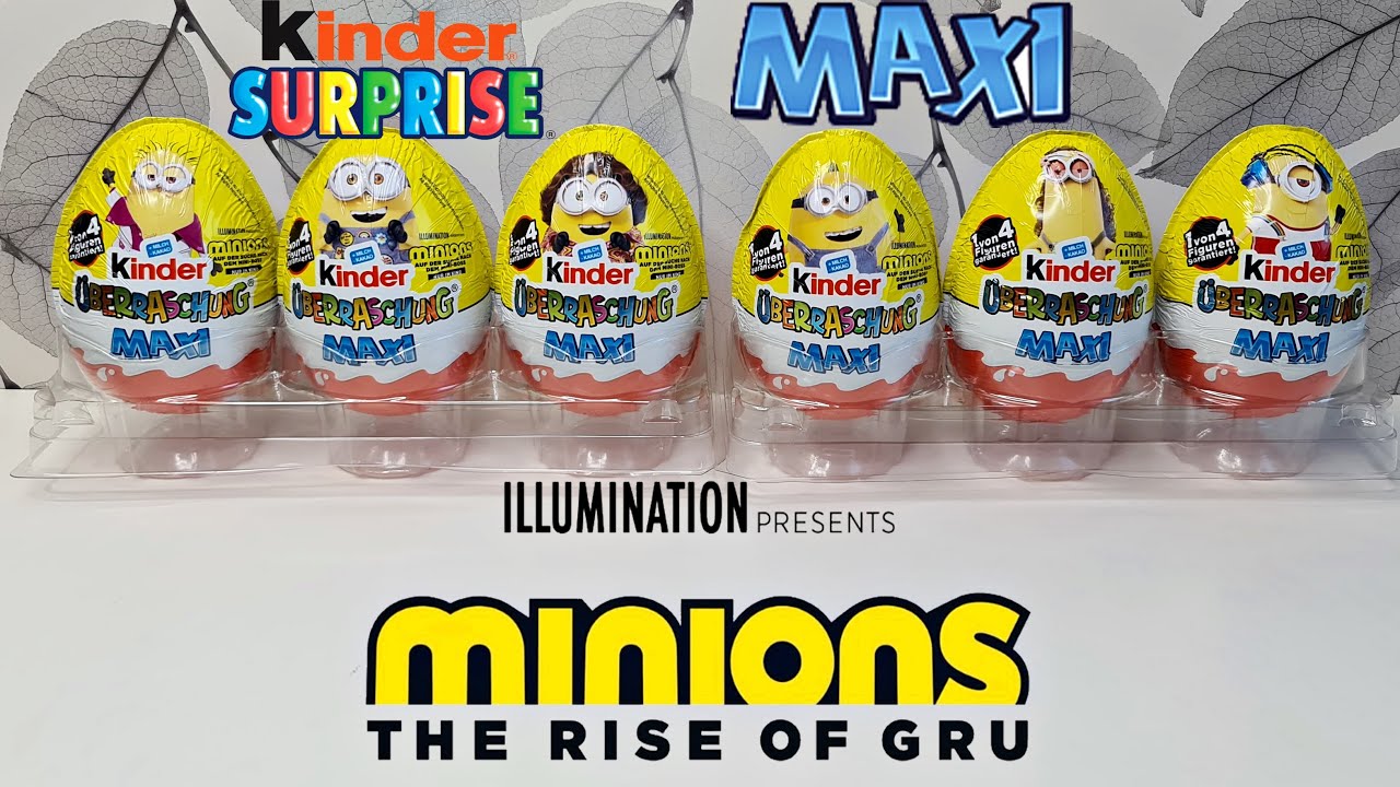 NEW Kinder Surprise Maxi Eggs - Minions 