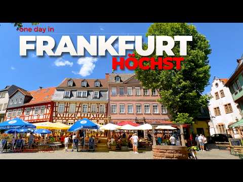 ONE DAY IN FRANKFURT-HÖCHST (GERMANY) | 4K 60FPS | Follow the through the beautiful old town