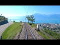  4k  zweisimmen  montreux cab ride switzerland 092023 fhrerstandsmitfahrt goldenpass