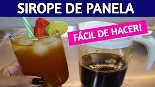 🔝 Cómo hacer SIROPE de PANELA ( PILONCILLO) en casa FÁCIL y RÁPIDO!