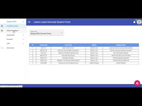 Lahore leads university student portal login