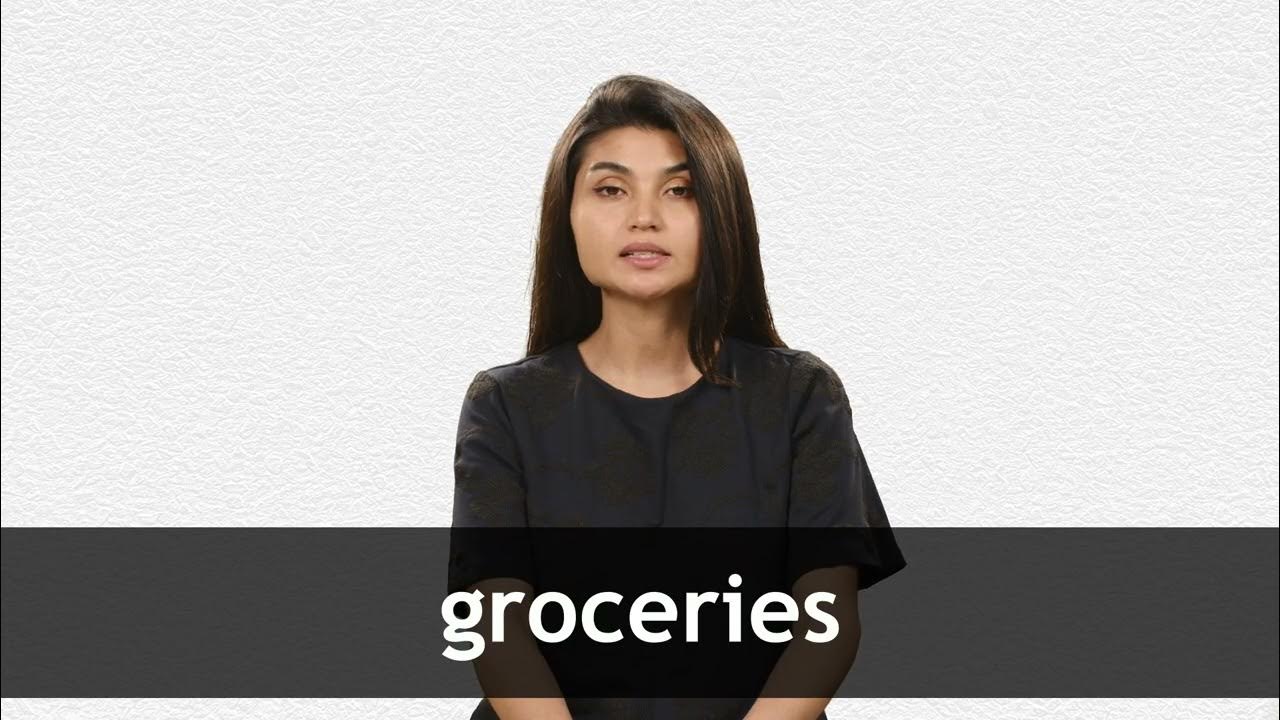 How to pronounce GROCERIES in American English - YouTube