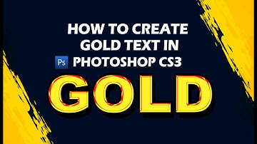 How to Create GOLD Text in photoshop Cs3