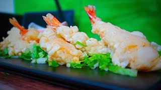 الروبيان / الجمبري المقلى / على طريقة المطاعم / روبيان تمبورا shrimp tempura- English subtitles