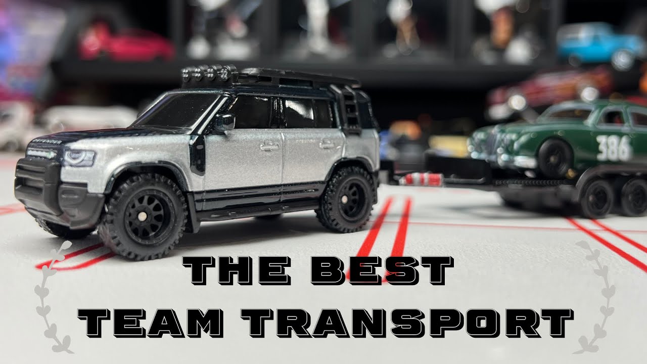2023 Land Rover ￼Defender & Jaguar MK1 - Hotwheels Team Transport