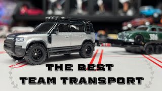 2023 Land Rover ￼Defender & Jaguar MK1 - Hotwheels Team Transport