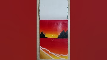 🌇...#shorts #acrylicpainting #painting #dreamynight #sunsetpainting #transition #trending #art