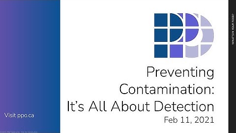 Preventing Contamination: It’s All About Detection - P&P Optica Webinar