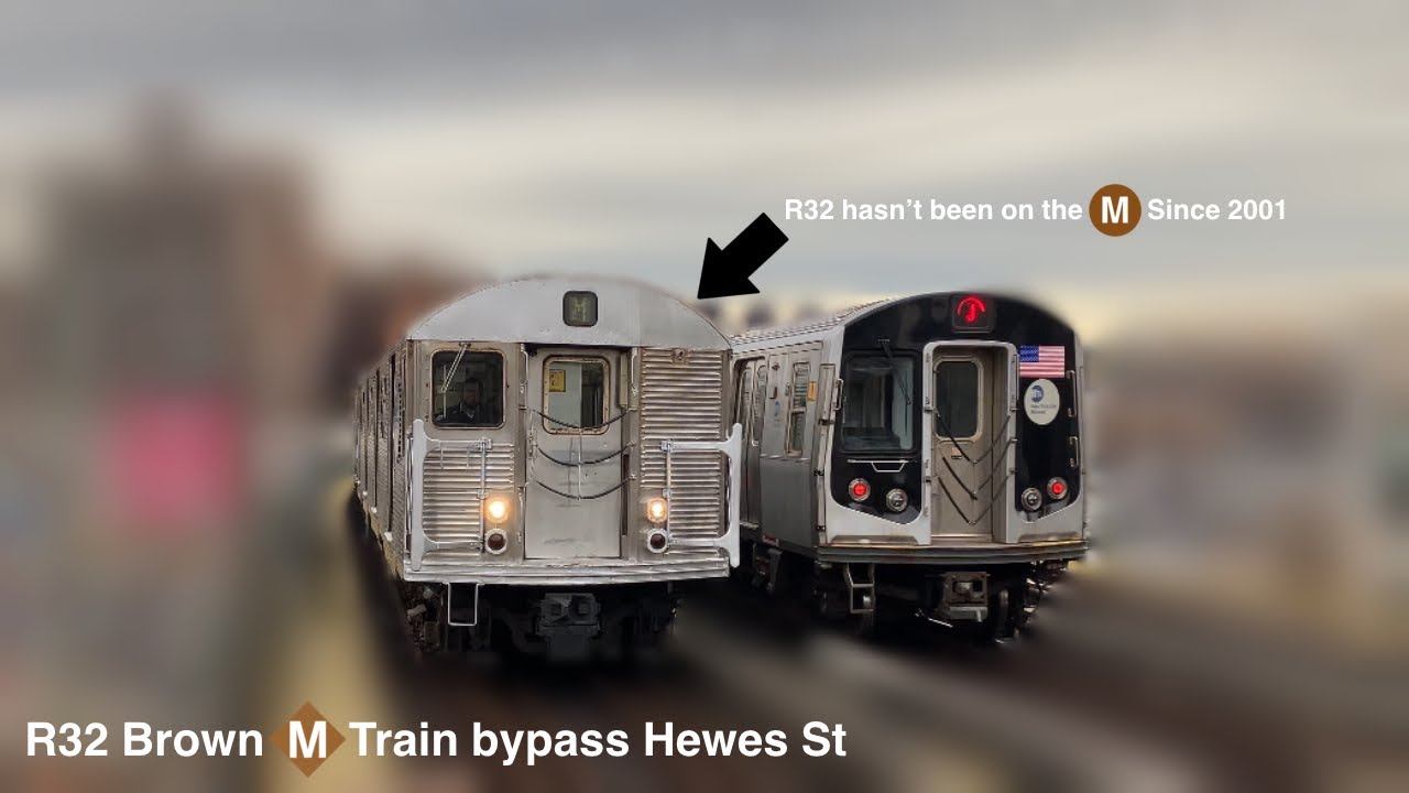 Brown R Train Rare: R32 NIS Brown (M) Train bypass Hewes st - YouTube