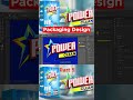 Detergent Box Packaging Design Using PS + AI | Part 5 of 8 #shorts