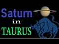 Saturn in Taurus