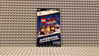 Lego Movie 2 Awesome Trading Cards Pack Opening