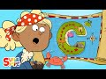Crazy-Cool Adventure on "C" Island | Captain Seasalt And The ABC Pirates | Educational Cartoon