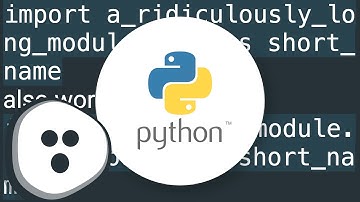 Can you define aliases for imported modules in Python?