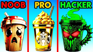 NOOB vs PRO vs HACKER COFFEE STACK