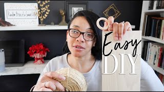 Easy Rope Shelf DIY | Vlogmas