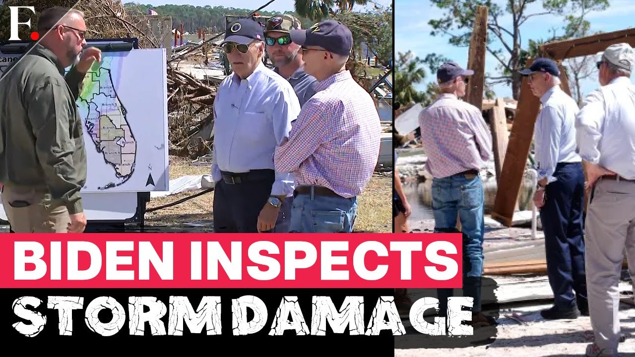 US President Joe Biden Tours Areas Affected by Hurricane Helene in ...