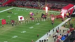 Arizona caridnals first intro of the 2019 nfl season vs los angeles
chargers kyler murray and company defense introduction game (
preseason) year