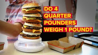 Do 4 Quarter Pounders Weigh 1 Pound?