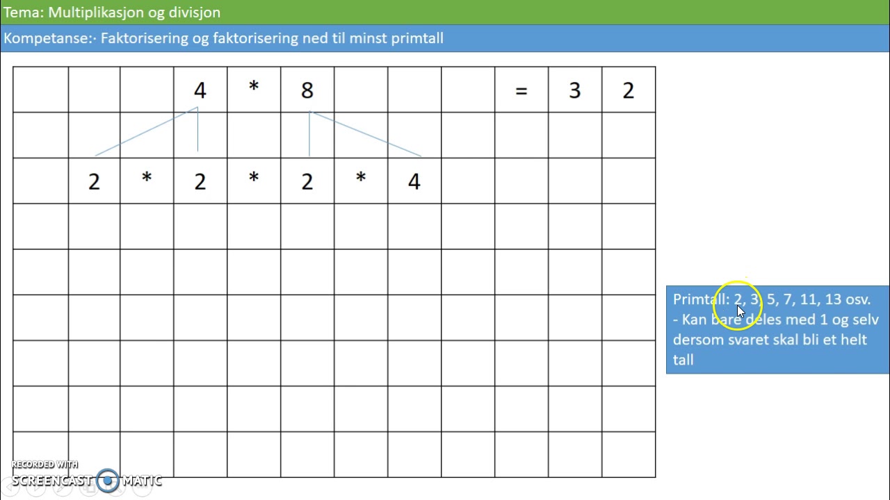 7 1 Faktorisering og primtall YouTube