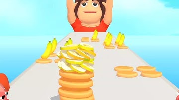 Pancake Run All Levels Mobile Gameplay Walkthrough iOS,Android Cakes Game New Pro Max Level TKVGAS