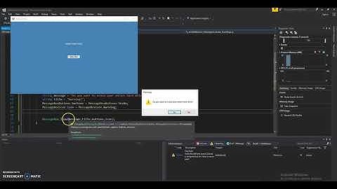 3. How to program in C# Beginners Guide -  MessageBox (Windows Forms Application)
