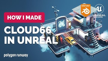 Cyberpunk Level in Unreal Engine 5 and Blender - Modeling Process | Polygon Runway