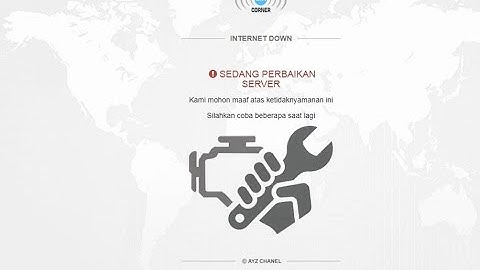 Halaman Maintenance Hotspot Mikrotik Saat Internet Down menggunakan Netwatch