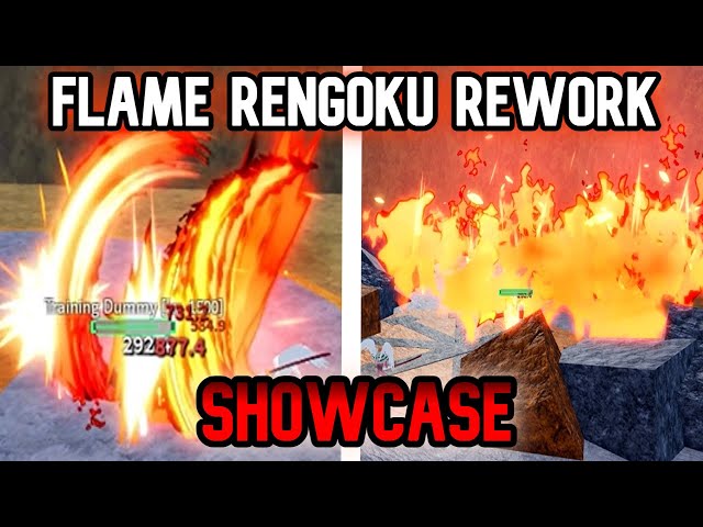 New Revamped Rengoku Sword ShowCase Blox Fruits UPDATE 20 