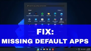 How to Bring Back MISSING DEFAULT APPS and Programs on Windows 11