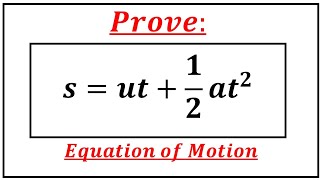 How to Prove Second Equation of Motion (Calculus Method)