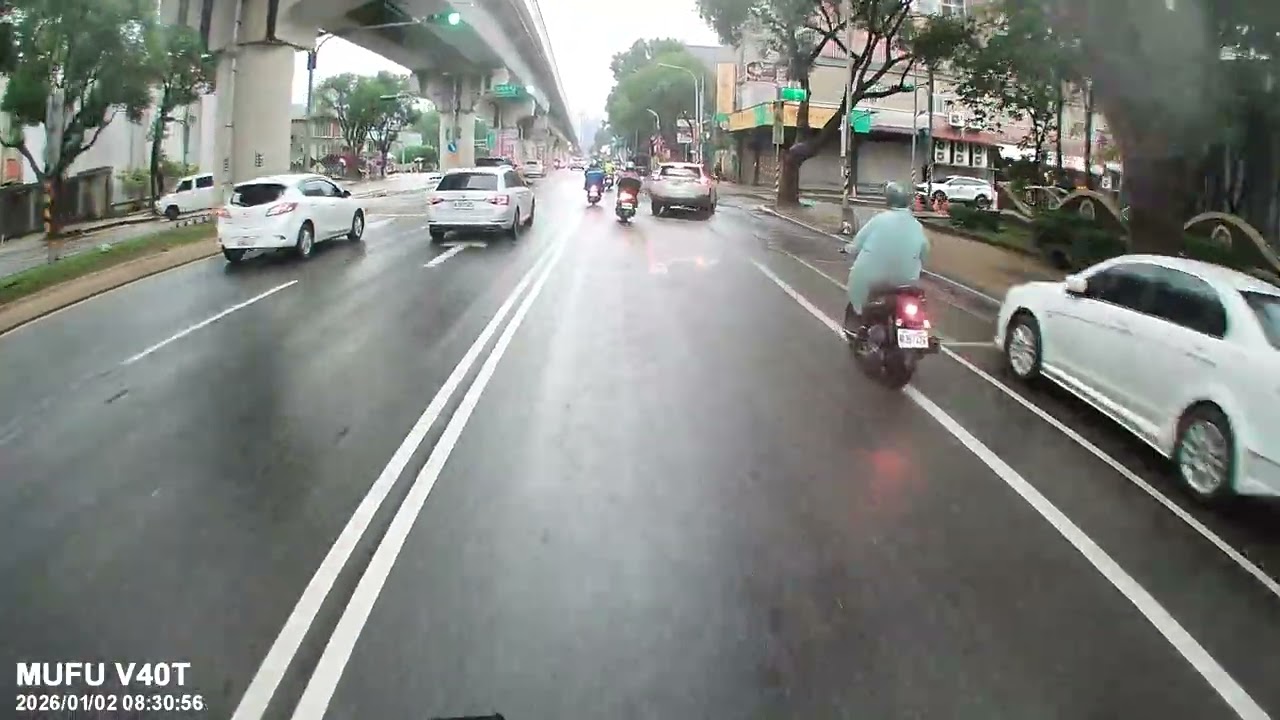 MUFU V4OT 極光機 前後雙錄機車行車記錄器 前置鏡頭影片