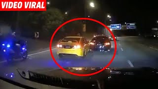 VIDEO Kereta Honda selambe kacau konvoi Tuan Yang Terutama