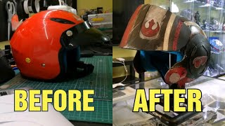 Custom Helmet Makeover - X-wing Pilot Poe Dameron