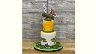 Lion King Cake/Two Tier Cake/Birthday Cake   Vlog # 84