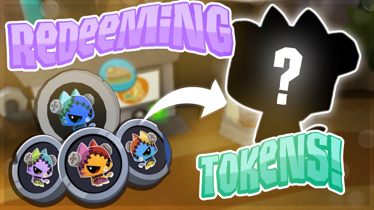 REDEEMING 15 AJPW FRANKENKITTY TOKENS • ANIMAL JAM PLAY WILD • ajpw