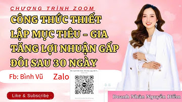 CÔNG THỨC THIẾT LẬP MỤC TIÊU T3- GIA TĂNG LỢI NHUẬN GẤP ĐÔI SAU 30 NGÀY.