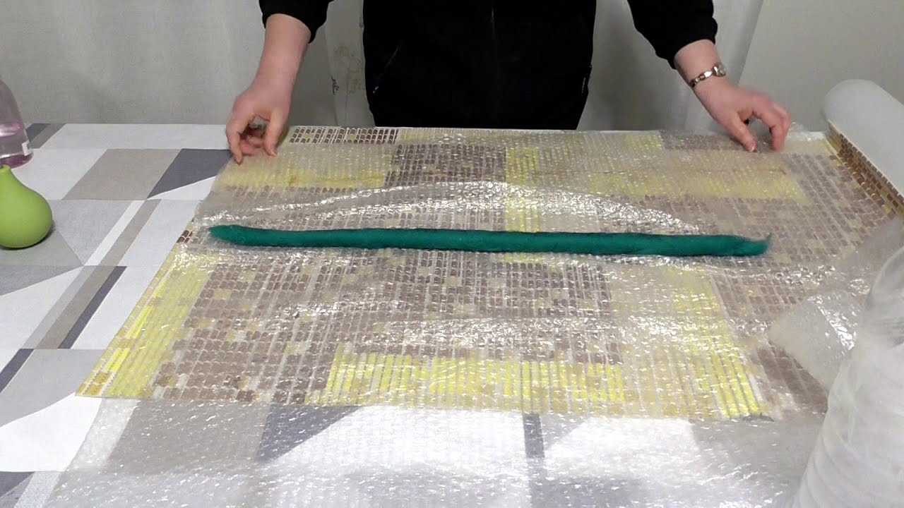 Уроки валяния. Как валять жгуты быстро и качественно.