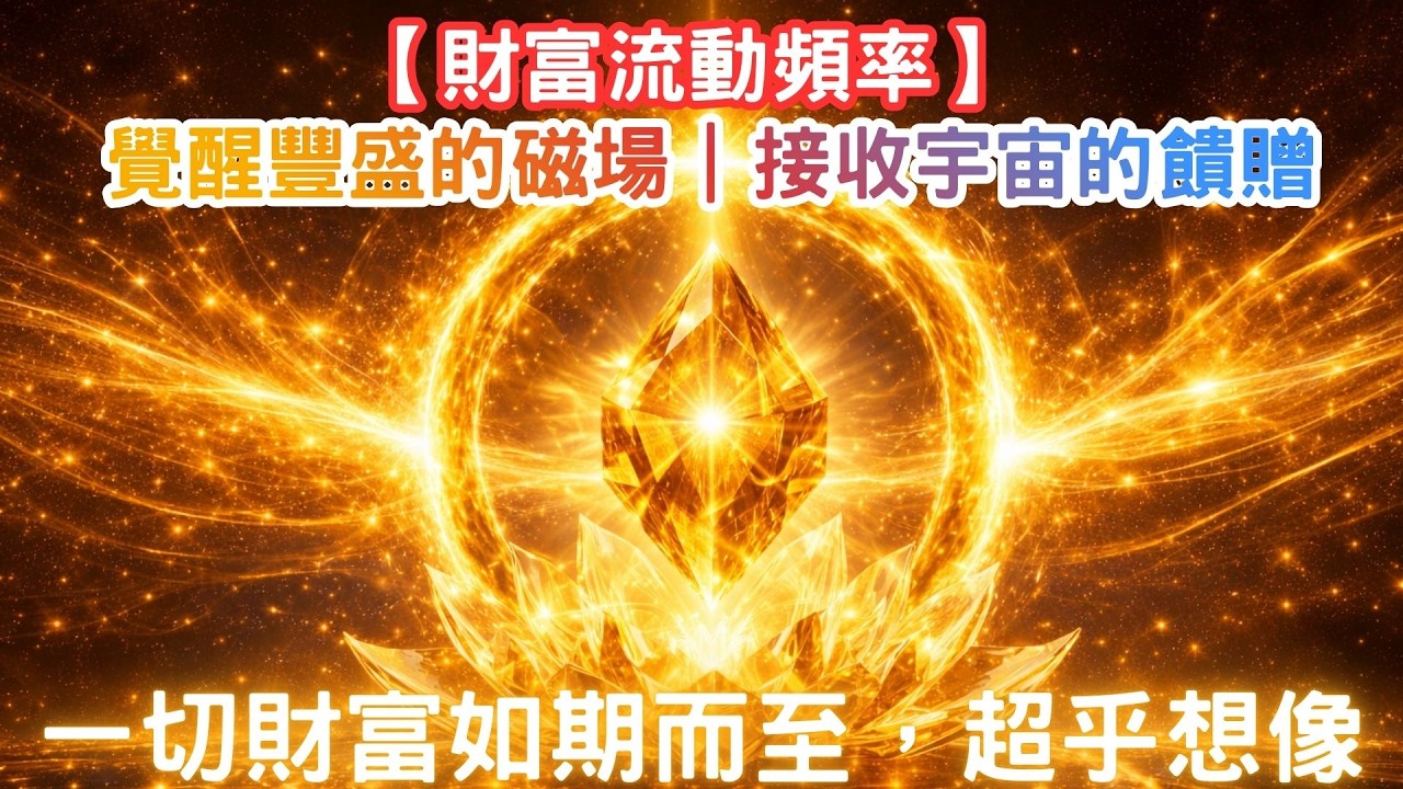 【財富流動頻率】覺醒豐盛的磁場｜接收宇宙的饋贈｜一切財富如期而至，超乎想像