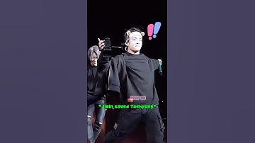 Jimin Pushed Tae And Then Saved Him From Falling Off The Stage 😅💜 #shorts #vmin #bts #v #bts