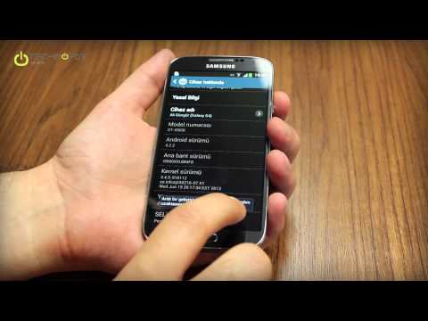 Galaxy S4 Geliştirici Seçenekleri Etkinleştirme